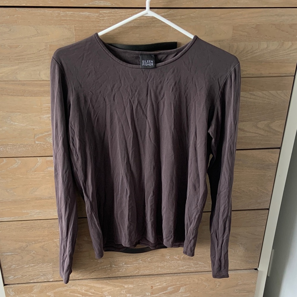 Eileen Fisher Silk brown top